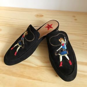 Anna Sui X INK, Cowgirl Mules